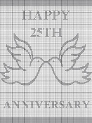 25th Wedding Anniversary Doves Crochet Pattern Graph E-mailed.pdf #340