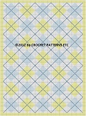 Blue, Yellow Argyle Crochet Pattern Graph E-mailed.pdf #6002