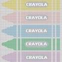 Pastel Crayons Baby Crochet Pattern Graph..