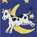 Cow Jumping Over The Moon Baby Crochet Pattern..